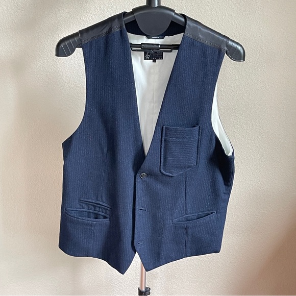 J.C. Rags - L - Navy Jacket/Vest Set - Picture 4 of 8